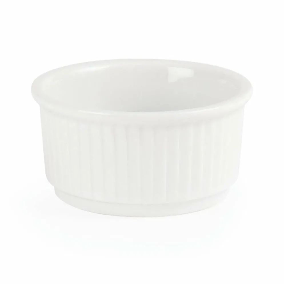 Olympia Whiteware stapelbare Auflaufförmchen 8,5cm