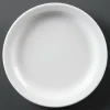 Olympia Whiteware Teller mit schmalem Rand 25cm (12 Stück)