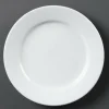 Olympia Whiteware Teller mit breitem Rand 16,5cm (12 Stück)