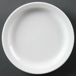 Olympia Whiteware Teller mit schmalem Rand 15cm (12 Stück)