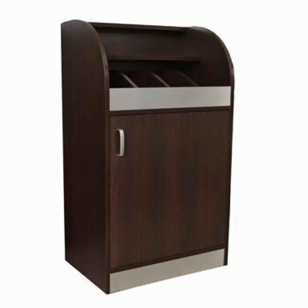 ONESSO Besteckschrank 60 Wenge ALU mit Soft-Close-Tür