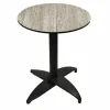 ONESSO HPL Pro Tischplatte Drop Grey rund 70 cm