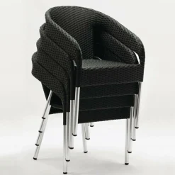 Outdoor Stuhl KRISTA 360ST-A Schwarz