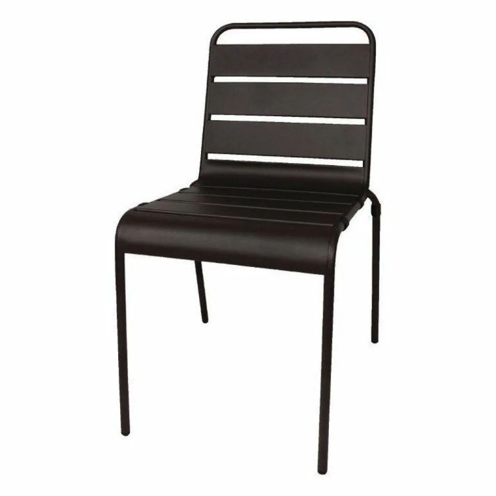 Outdoor Stuhl KRISTA 210ST Schwarz, Metall