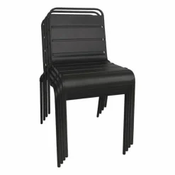 Outdoor Stuhl KRISTA 210ST Schwarz, Metall