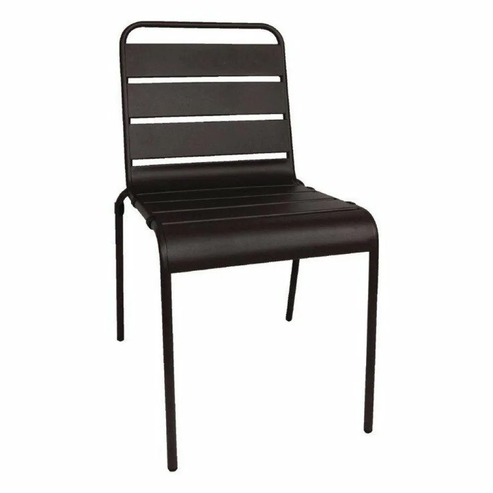 Outdoor Stuhl KRISTA 210ST Schwarz, Metall