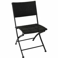 Outdoor Stuhl KRISTA 155ST Schwarz, Klappbar