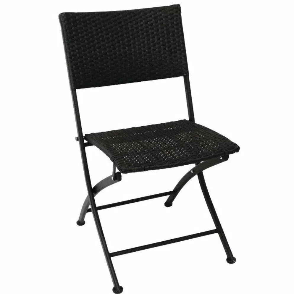 Outdoor Stuhl KRISTA 155ST Schwarz, Klappbar