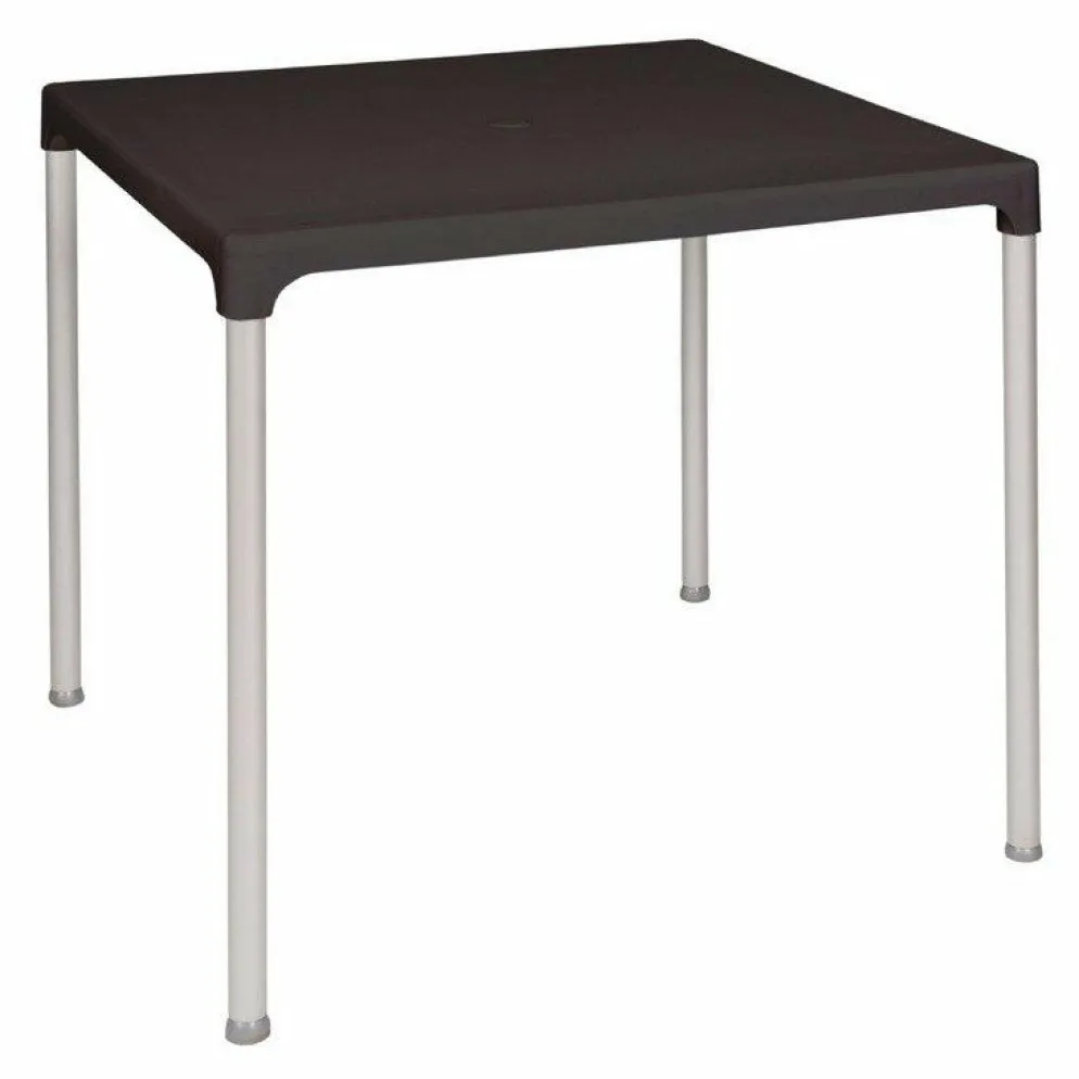 Outdoor Tisch KRISTA 185 eckig Schwarz, 75x75x72cm