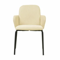 Paddy Stapelstuhl mit Bezug Beige, stapelbar