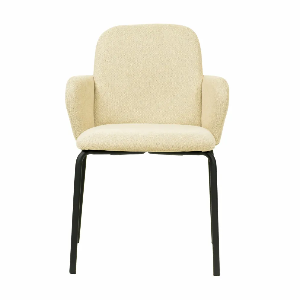 Paddy Stapelstuhl mit Bezug Beige, stapelbar