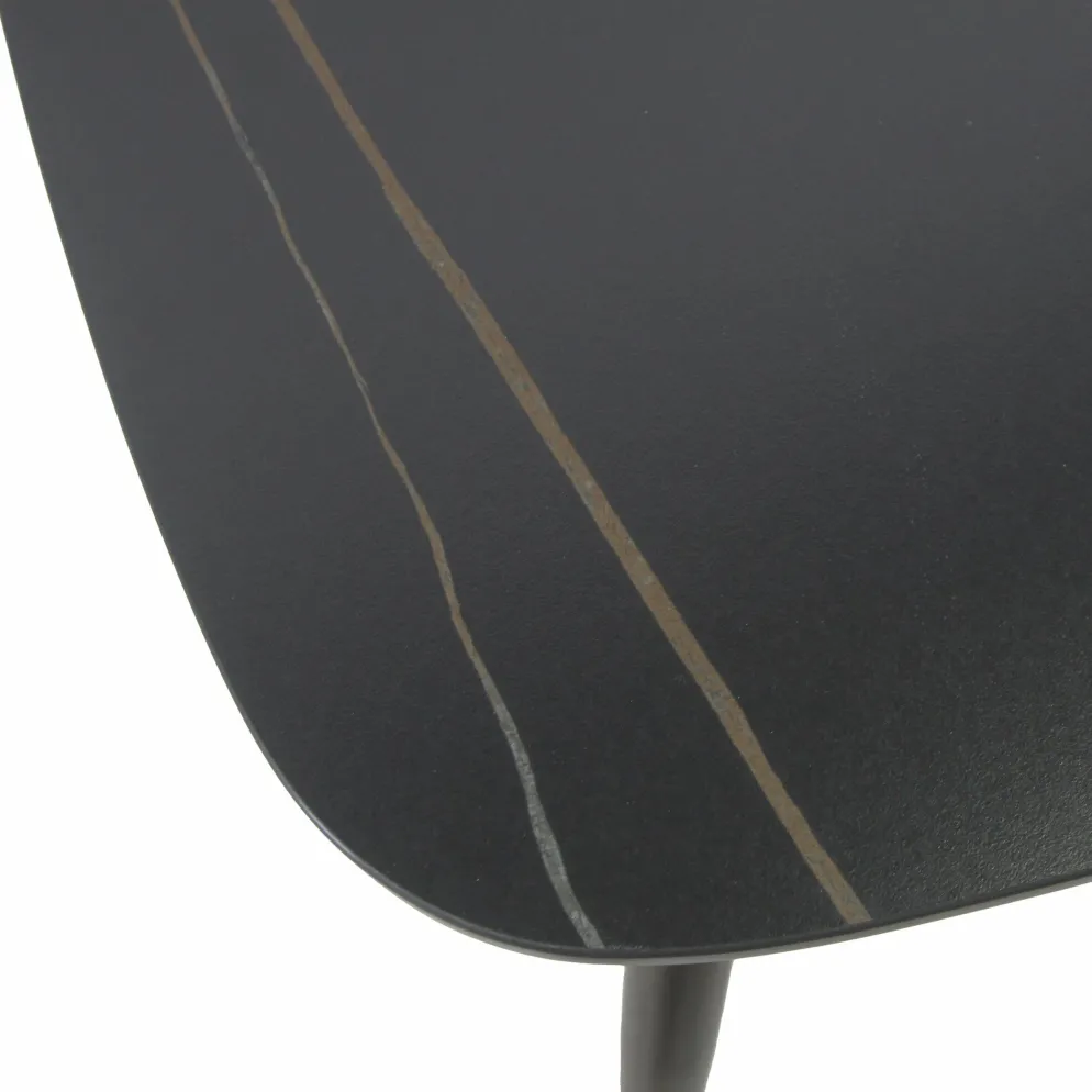 Pedro Terrassentisch Wenge-Schwarz Ceramic