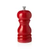 Pfeffermühle mit Keramikmahlwerk CLASSIC MILL, Höhe 11 cm, rot glänzend, Holz