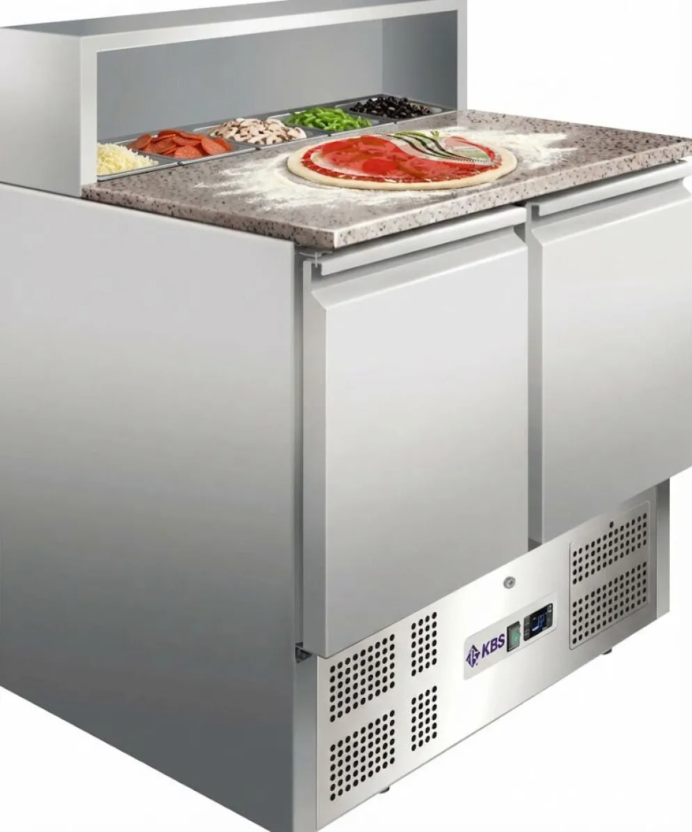 Pizzakühltisch/-Belegstation 900 PT, 901x700x1081 mm - GN 1/1