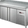 Pizzakühltisch Pizza PKT 3000, 3 Türen 600x400mm, Breite 2017mm
