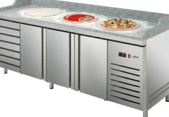 Pizzakühltisch Pizza PKT 3007 3 Türen und 7 Teigschubladen, Breite 2540mm