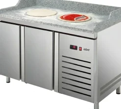 Pizzakühltisch Pizza PKT 2000 2 Türen 600x400mm, Breite 1492mm