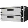 Pizzaofen 2 Kammer für 3+3 Pizzen Ø-35cm, 1305x600x745mm
