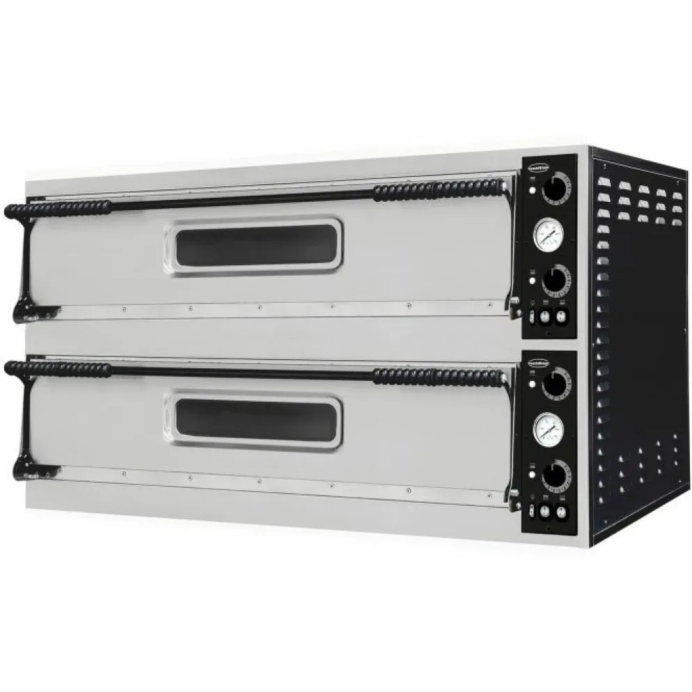 Pizzaofen 2 Kammer für 3+3 Pizzen Ø-35cm, 1305x600x745mm