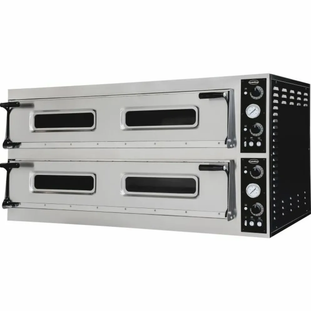 Pizzaofen 2 Kammer für 6+6 Pizzen Ø-40cm, 1500x1074x745mm