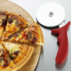 Pizzaschneider rot, Ø 10 cm, Edelstahl/ABS