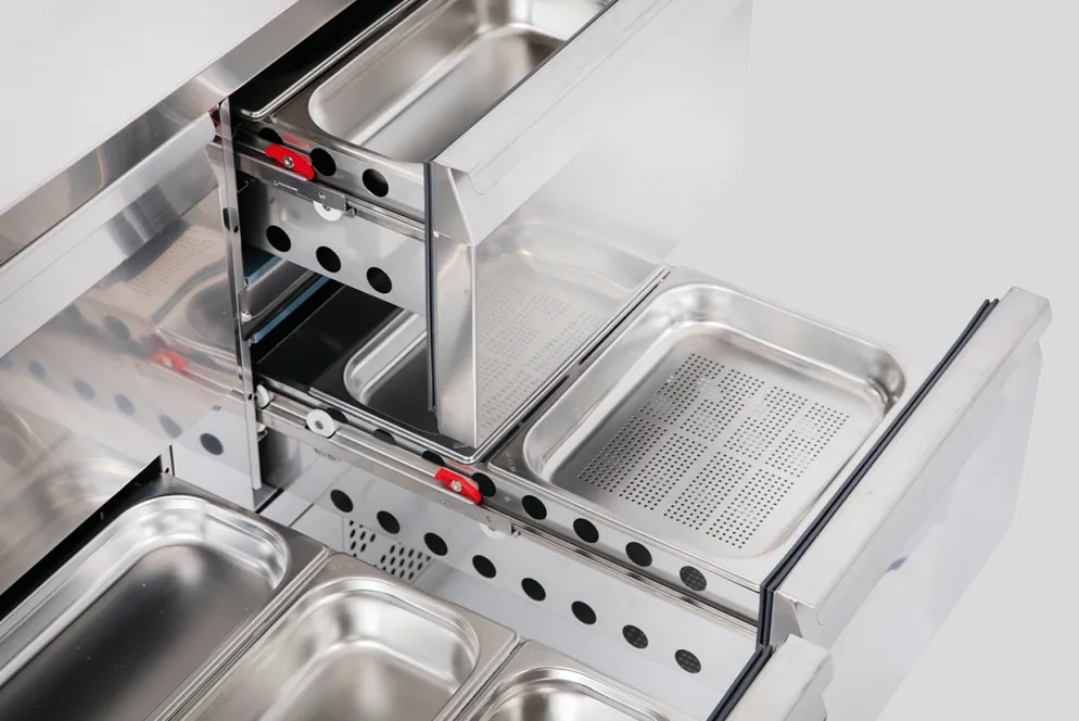 Pizzatisch Belegstation KBS 264, 4 Schubladen