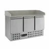 Pizzatisch Compact Line – 3 Türen, 230 Liter, Breite 1400mm
