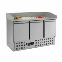 Pizzatisch Compact Line – 3 Türen, 230 Liter, Breite 1400mm