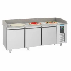 Pizzatisch ProLine mit 3 Türen 615 L, Breite 2100mm