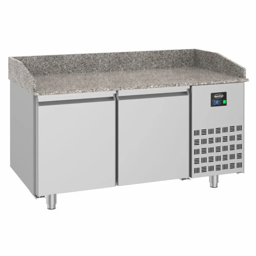 Pizzatisch Pro Line – 2 Türen, 380 Liter, Breite 1550mm