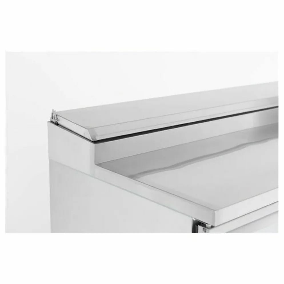 Pizzatisch Saladette mit Deckel, 3 Türen, 8x 1/6GN, Breite 1368mm