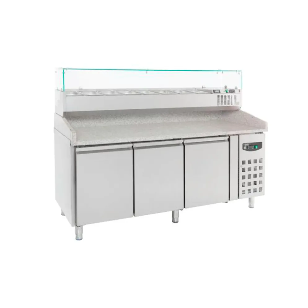 Pizzatisch Standard Line – 3 Türen, 580 Liter, Breite 2025mm