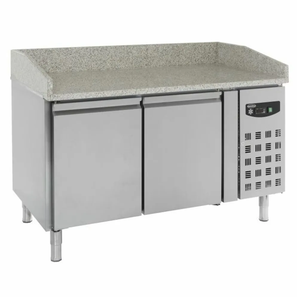 Pizzatisch Standard Line – 2 Türen, 380 Liter, Breite 1510mm