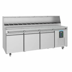 Pizzatisch 3 Türen für 13x 1/3 GN-Behälter, 2370 mm