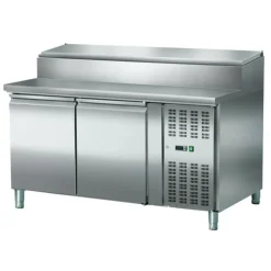 Pizzatisch Zubereitungstisch 2-türig, 7x GN1/3, Breite 1510 mm