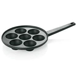Poffertjespfanne, Ø 20,5 cm für 7 Poffertjes, Gusseisen
