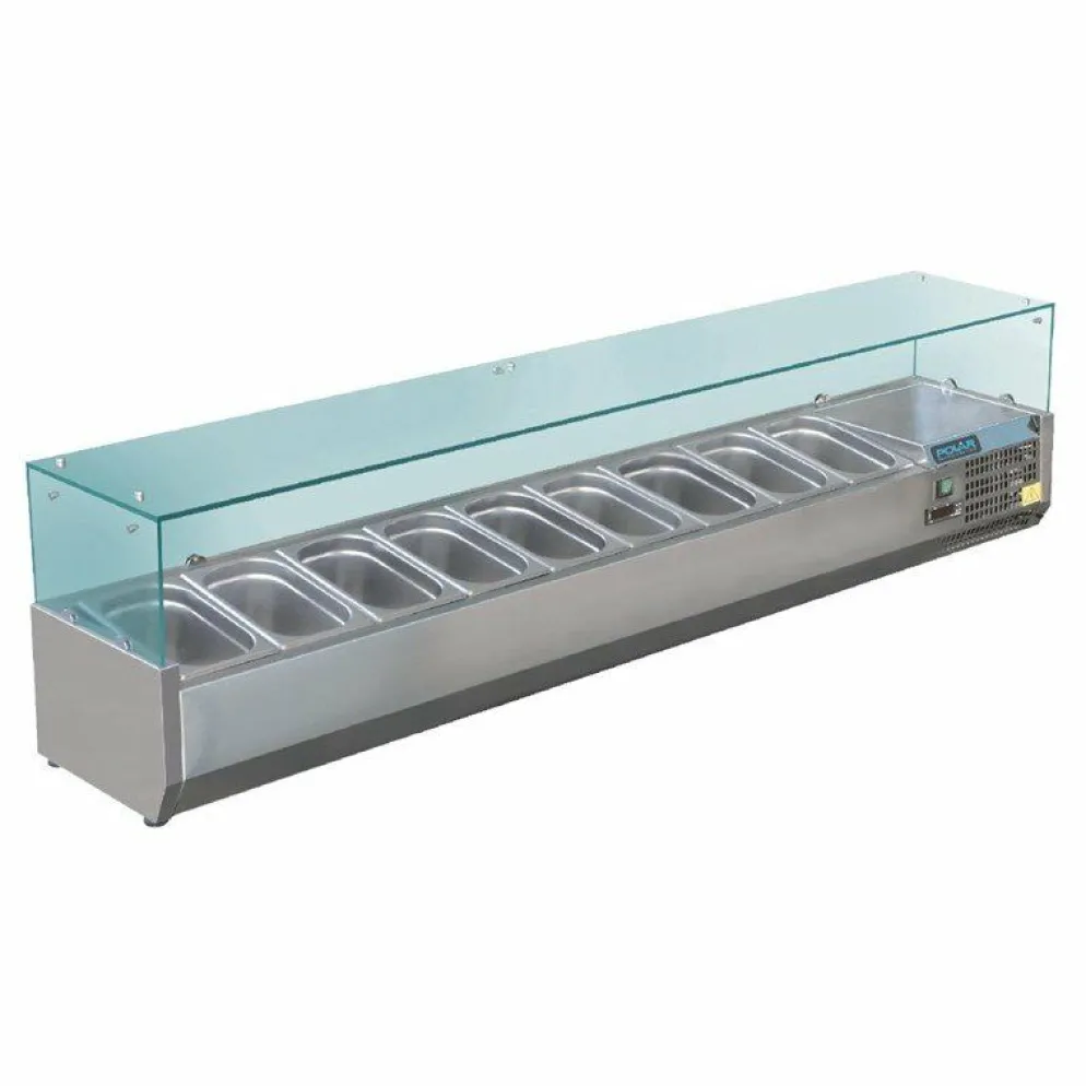 POLAR Aufsatzkühlvitrine für 9x GN1/3, 2000mm