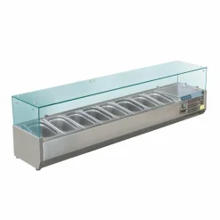 POLAR Aufsatzkühlvitrine für 8x GN1/3, 1800mm