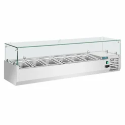 POLAR Aufsatzkühlvitrine für 5x GN1/3 und 1x GN1/2, 1500mm