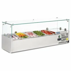 POLAR Aufsatzkühlvitrine 5 x GN1/4, 1200mm