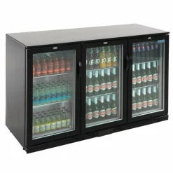 POLAR Barkühlschrank mit 3 Klapptüren 330L