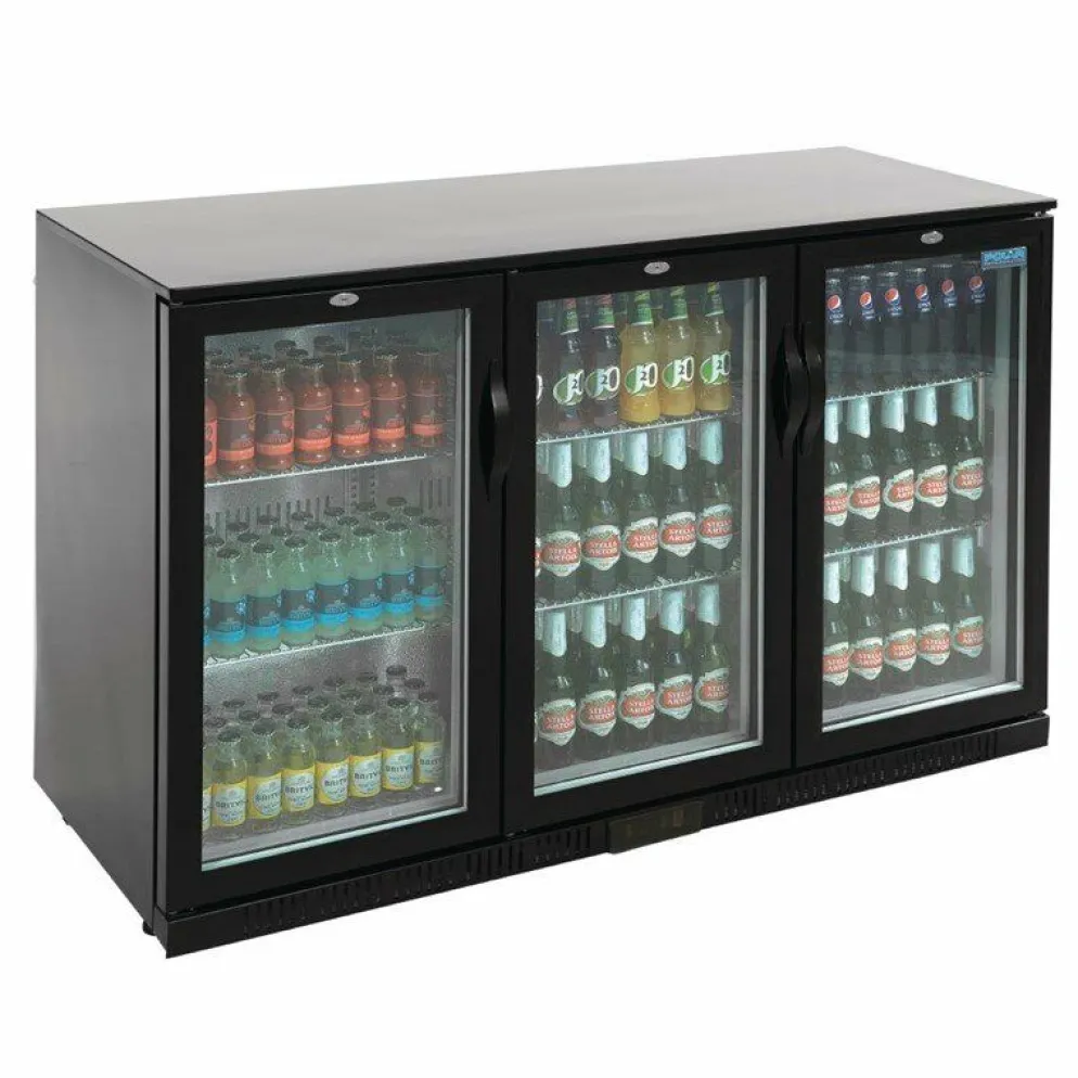 POLAR Barkühlschrank mit 3 Klapptüren 330L