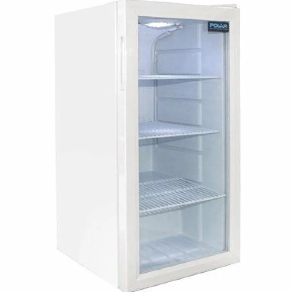 Polar Displaykühlschrank Tischmodell 88L, 430x480x825mm