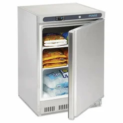 POLAR Edelstahl Gefrierschrank 140L, 600x600x850 mm