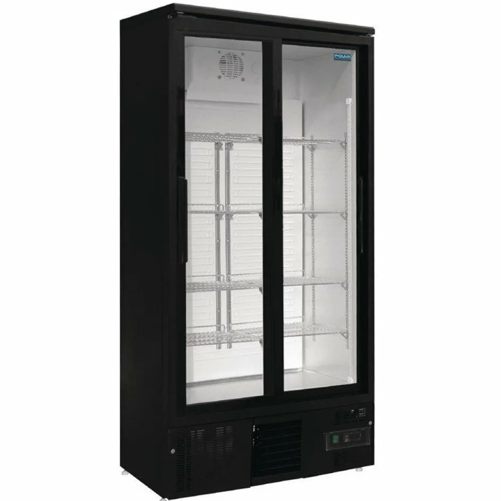 POLAR Flaschen-Kühlschrank 2 Schiebetüren, 920x514x1880 mm
