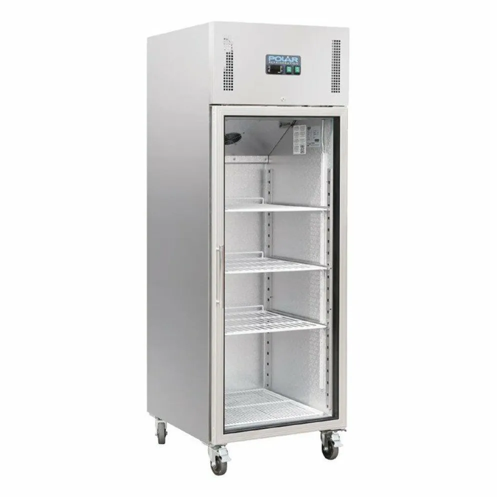 POLAR Gastro Kühlvitrine 1-türig 600L, 680x800x2010 mm