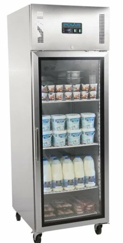POLAR Gastro Kühlvitrine 1-türig 600L, 680x800x2010 mm