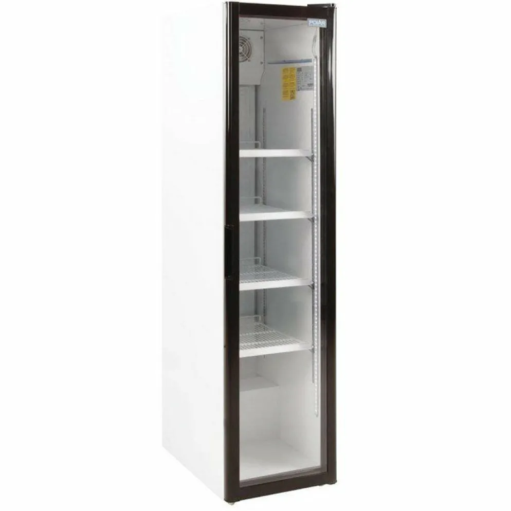POLAR Glastür Flaschenkühlschrank, 300L, 448x680x1900mm Slimline
