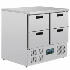 POLAR Kühltisch mit 4 Schubladen 240L, 900x700x880 mm