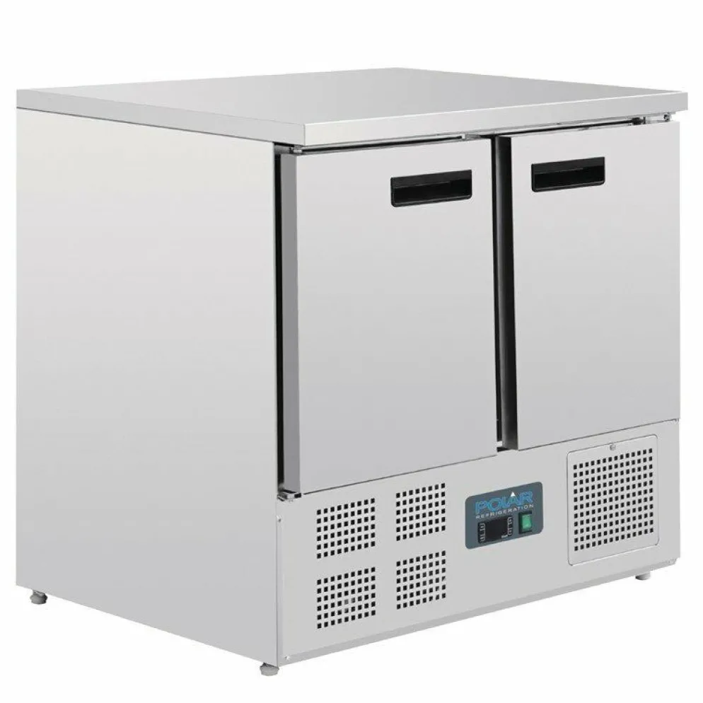 POLAR Kühltisch 2-türig 240 Liter, 900x700x880 mm